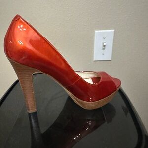 Via Spiga 5" heels burnt orange
